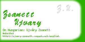 zsanett ujvary business card